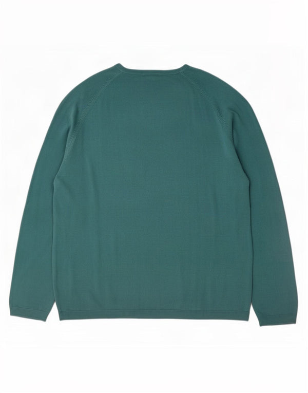 Marks & Spencer Pull Col V Homme XL Vert Acrylique