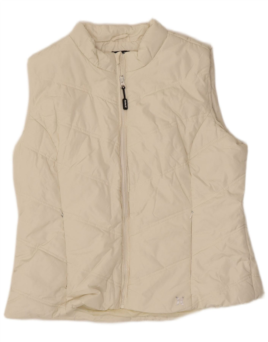 Hurley Femme Gilet Rembourré UK 18 XL Blanc Cassé Polyester