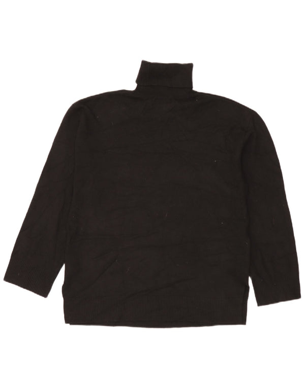 Marks & Spencer Pull col roulé pour femme UK 14 Noir moyen