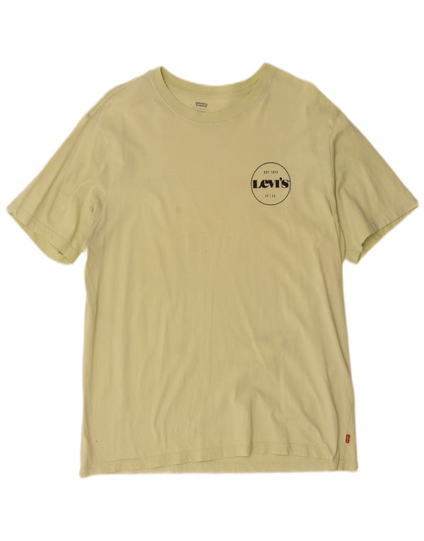 Levi's Tee-Shirt Relaxed Homme Jaune Moyen Coton