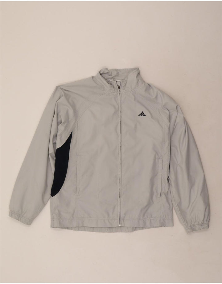 Adidas Veste de survêtement pour homme UK 40/42 Gris moyen Colourblock Polyester