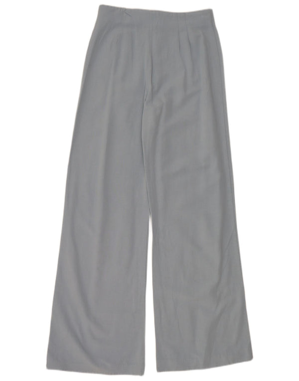 Zara Pantalon décontracté à jambe large pour femme Petit W26 L31 Bleu
