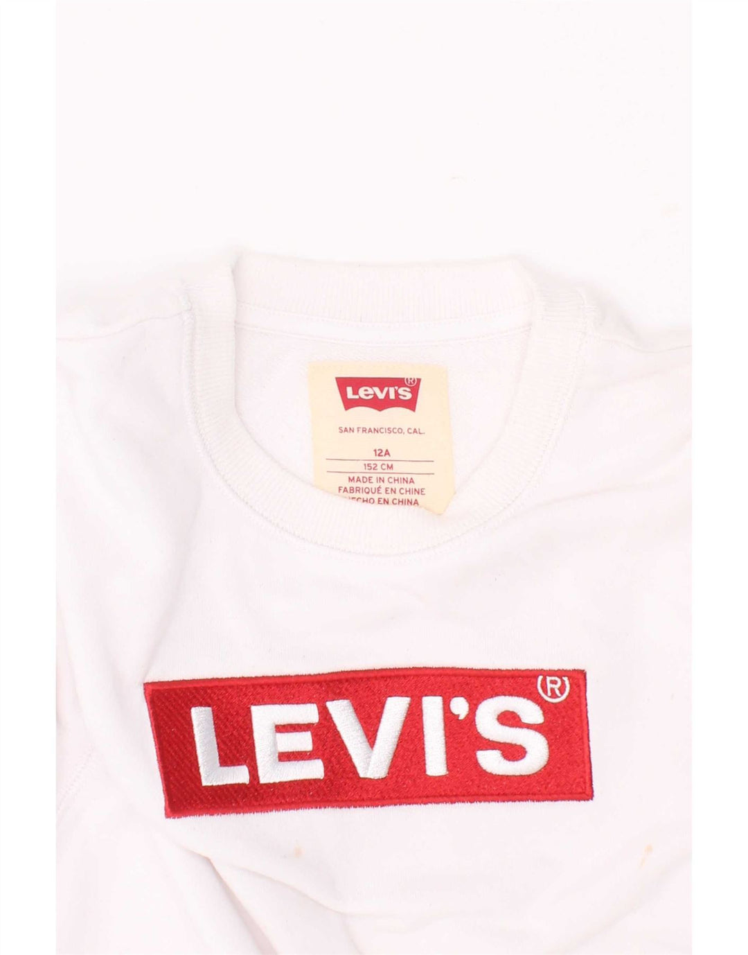 Levi's Sweat-shirt graphique pour garçon 11-12 ans Blanc