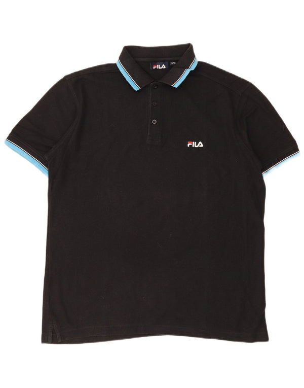 Fila Polo Homme IT 50 Coton Noir Moyen