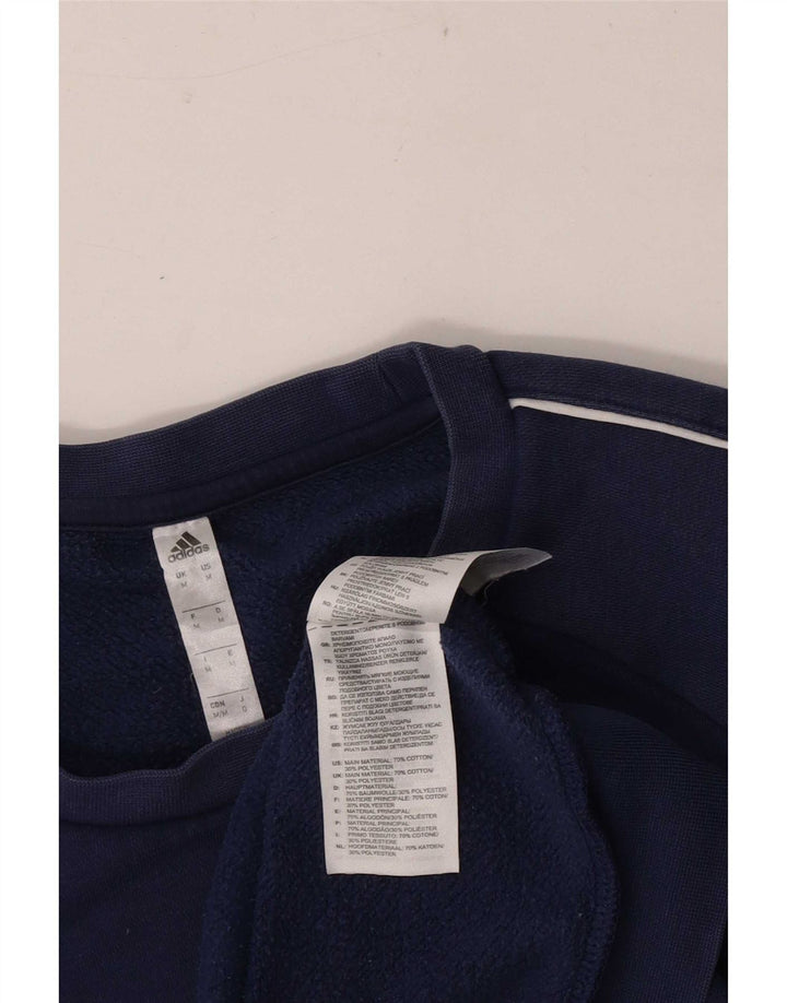 Adidas Sweat-Shirt Homme Bleu Marine Moyen Coton