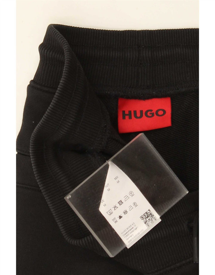 Hugo Boss Short de sport en coton noir moyen