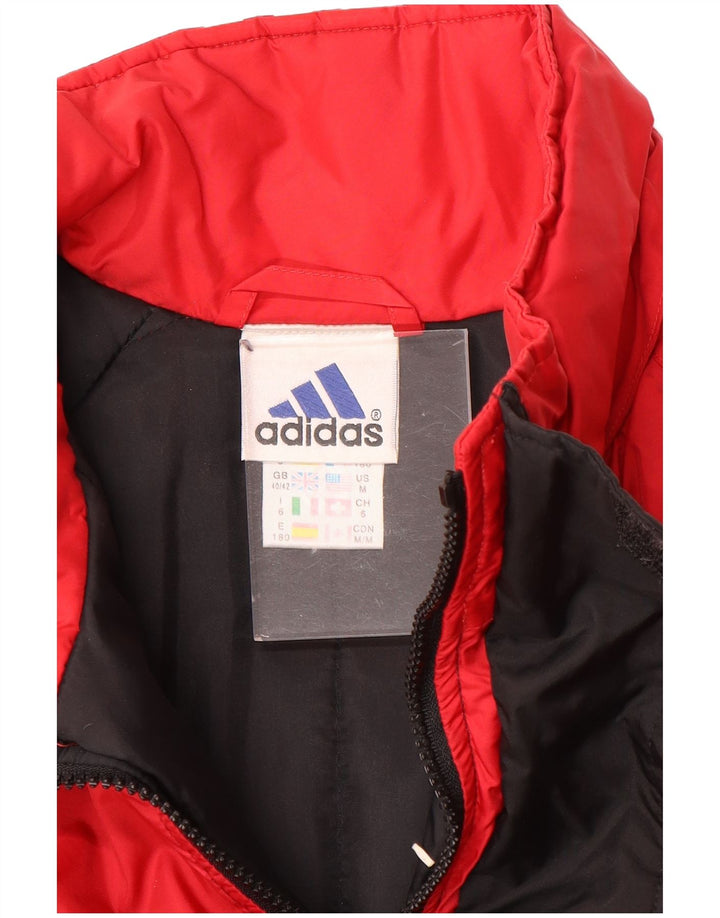 ADIDAS Manteau rembourré coupe ample pour homme UK 40/42 Noir moyen Colourblock