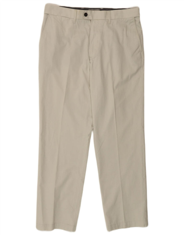 Marks & Spencer Pantalon Chino Coupe Regular Homme W34 L29 Coton Blanc