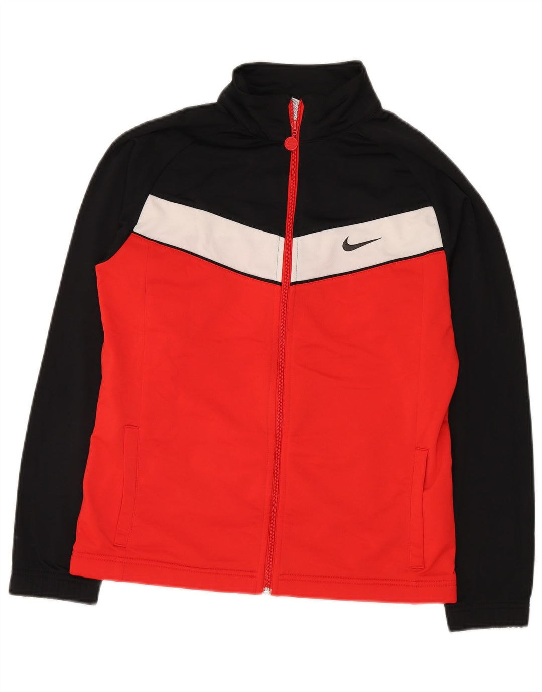 NIKE Veste de survêtement pour garçon 13-14 ans XL Rouge Colourblock Polyester