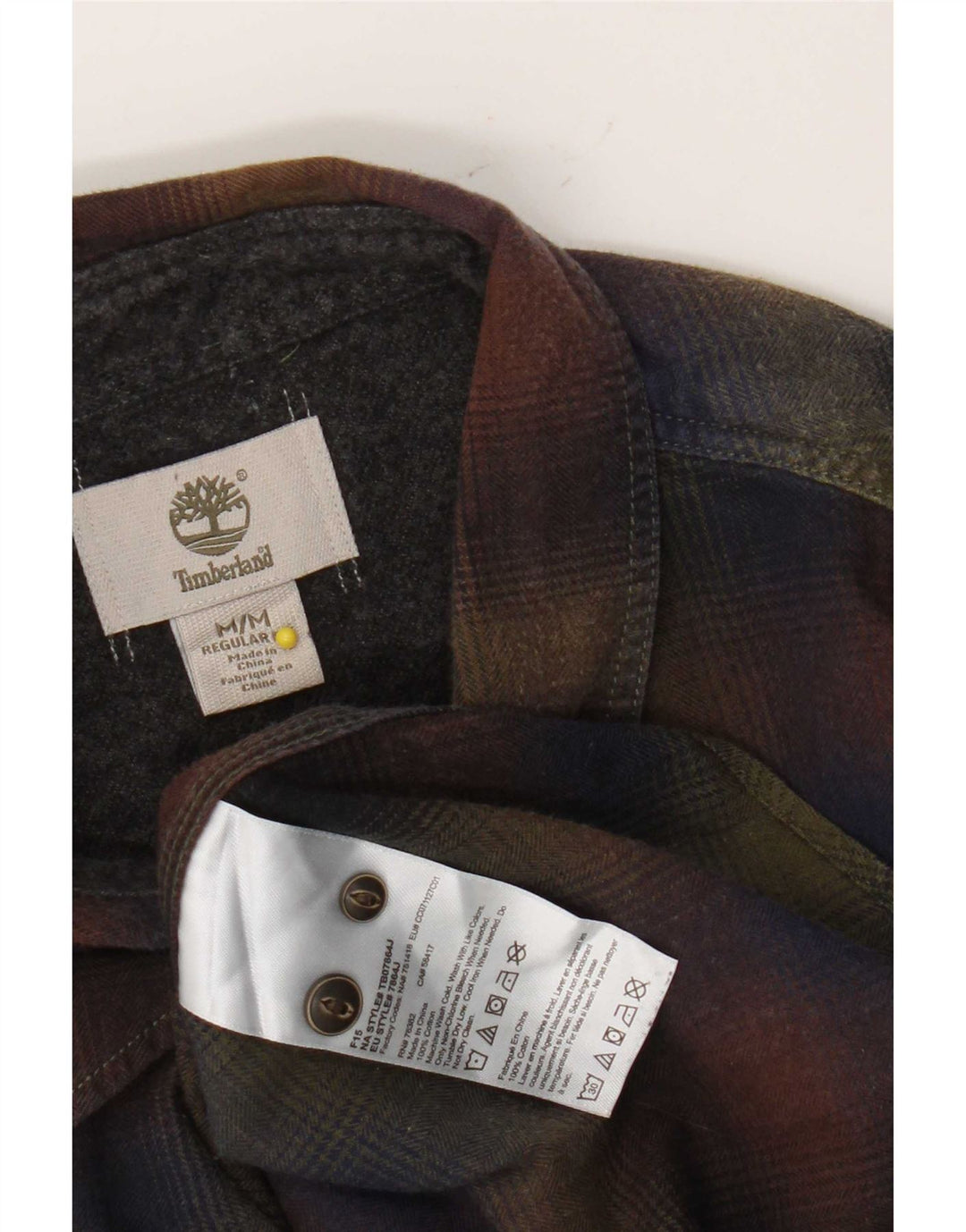 Timberland Chemise Regular Fit Flanelle Homme Coton à Carreaux Multicolore Moyen
