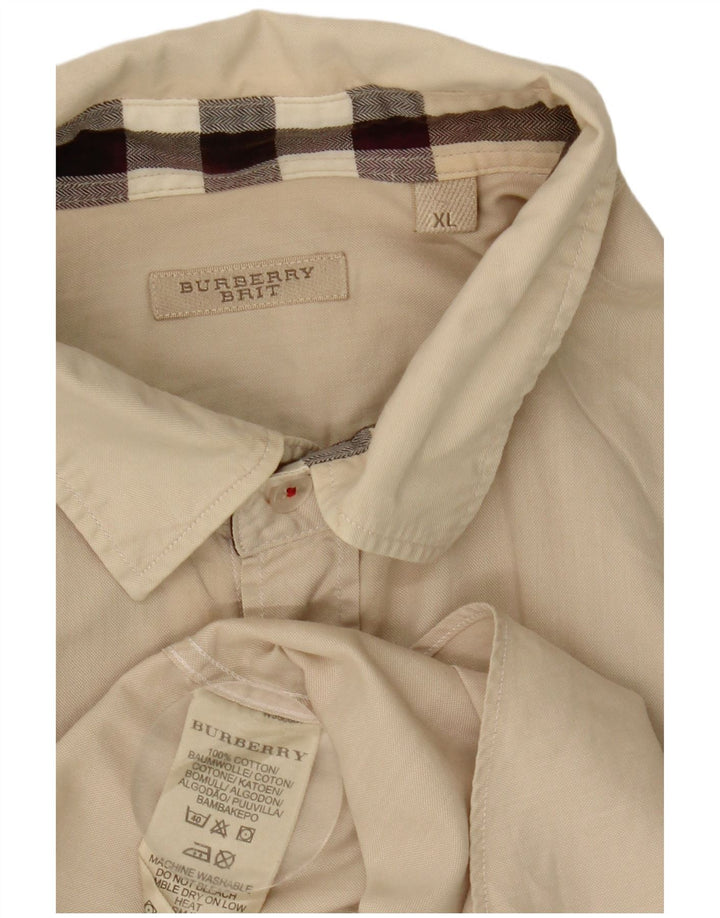 Burberry Chemise Homme XL Coton Beige