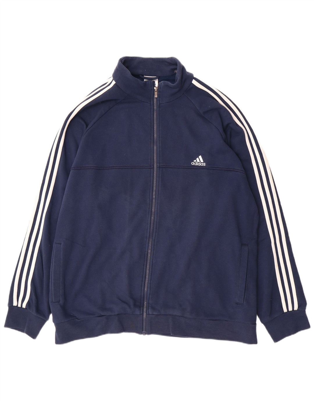ADIDAS Veste de survêtement Climalite pour homme UK 52/54 2XL Bleu marine Coton