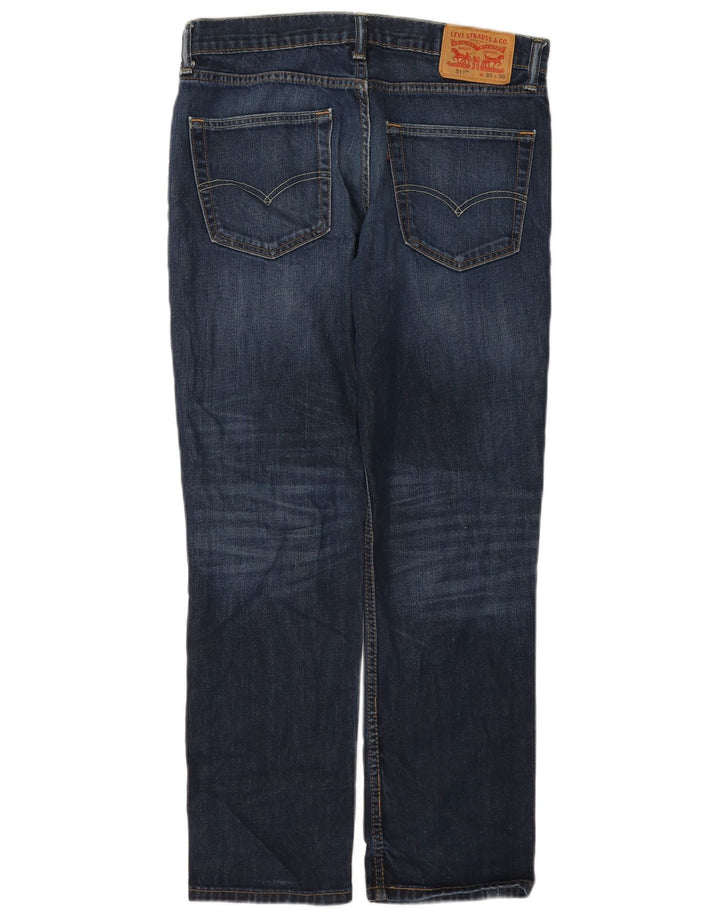 Levi's Jean Slim 511 Homme W33 L30 Bleu Marine Coton