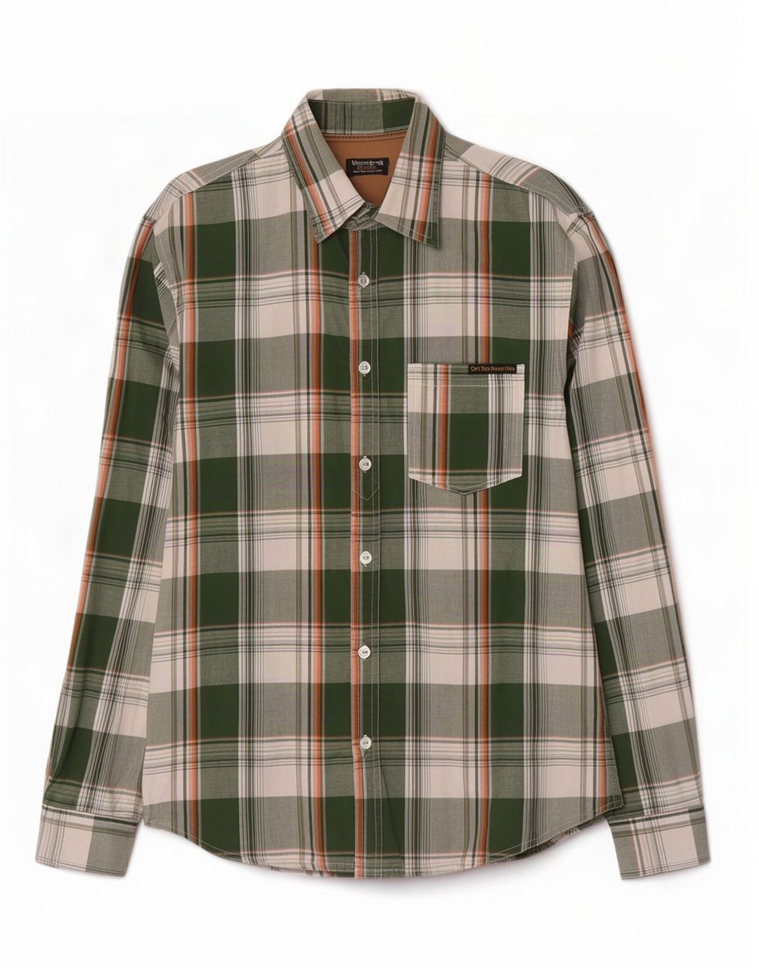 Jack & Jones Chemise en flanelle pour homme en coton à carreaux verts