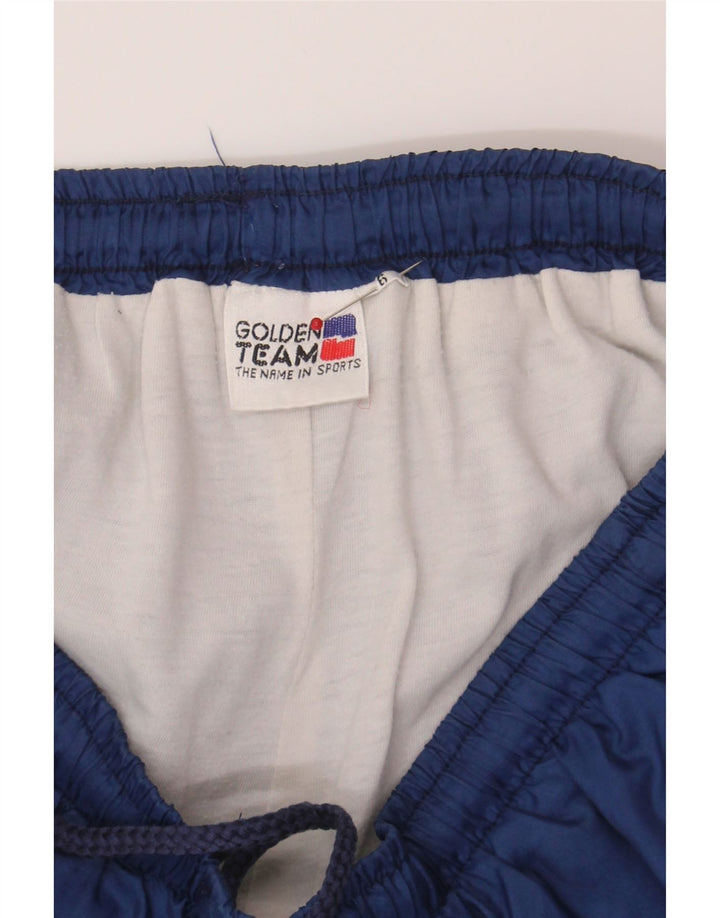 GOLDEN TEAM Mens Tracksuit Trousers Joggers Large  Navy Blue Polyamide Vintage Golden Team and Second-Hand Golden Team from Messina Hembry 