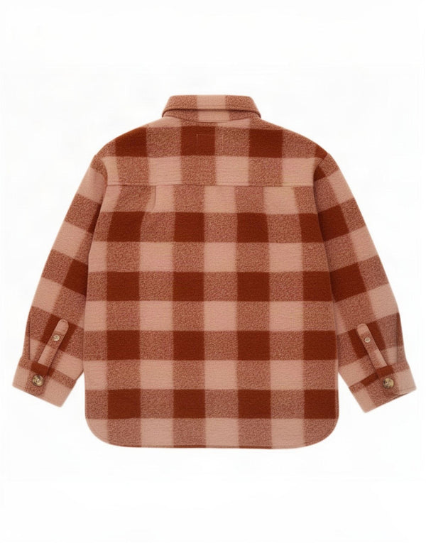 Zara Garçon Surchemise Flanelle Chemise 11-12 ans Marron Carreaux Polyester