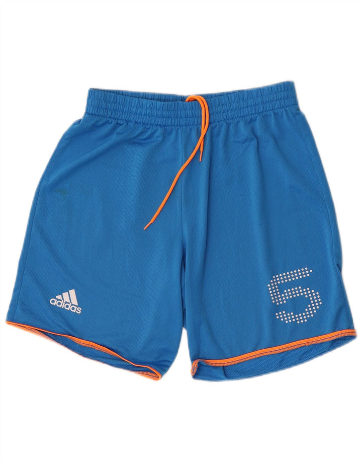 Adidas Short de sport graphique pour homme Petit bleu Polyester