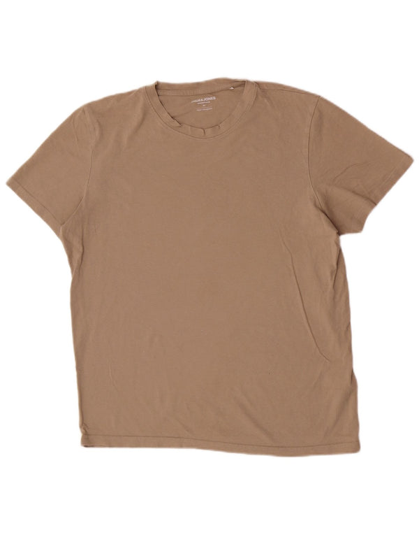 Jack & Jones T-Shirt Homme Marron Moyen Coton