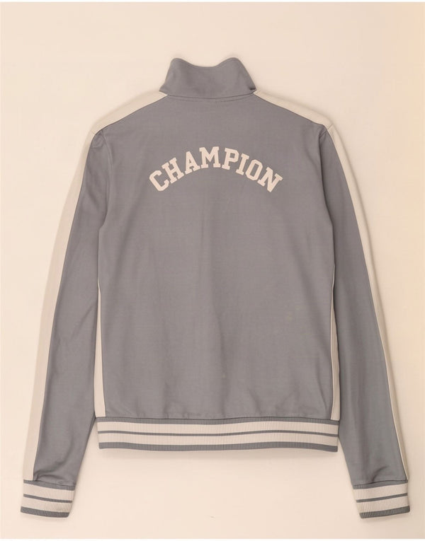 Champion Veste de Survêtement Graphique Homme Gris Moyen Colourblock
