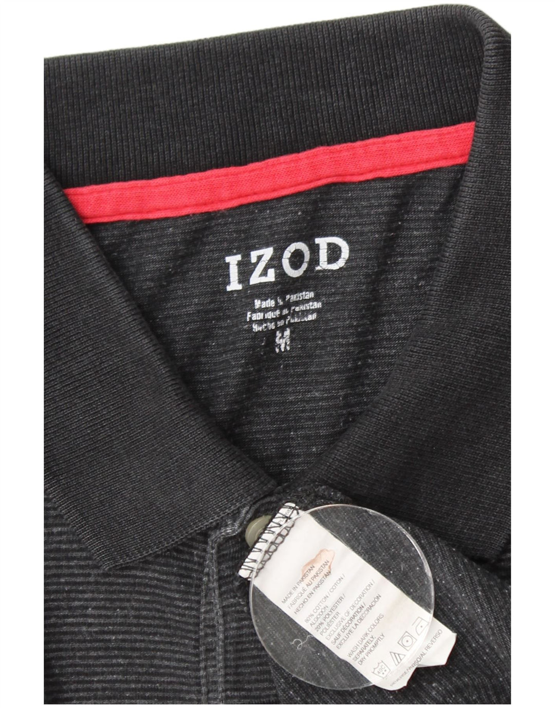 IZOD Polo Homme Coton Noir Moyen