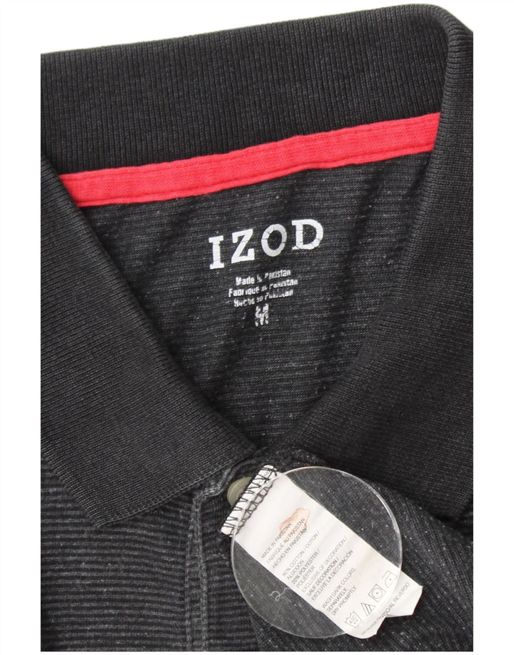 IZOD Polo Homme Coton Noir Moyen
