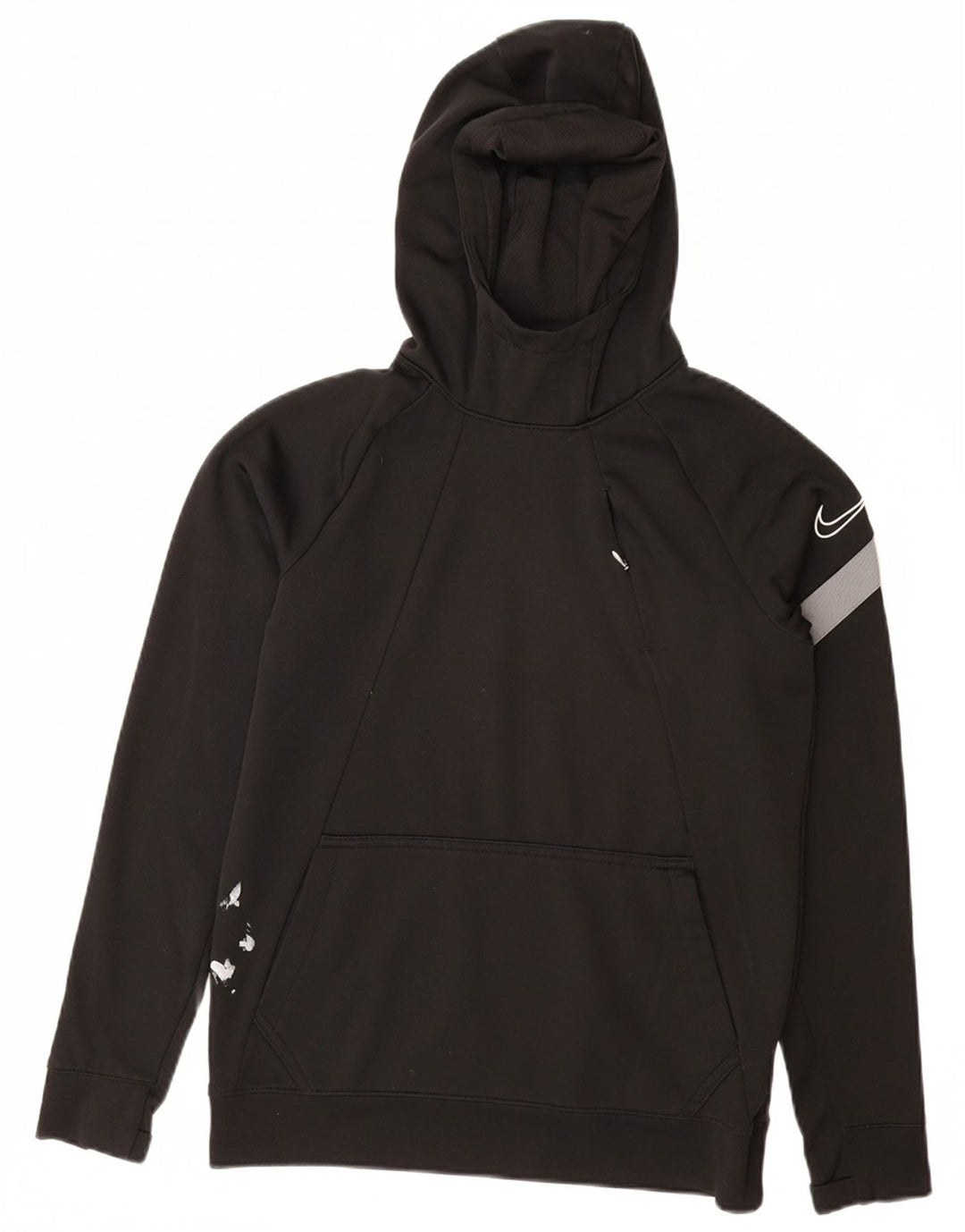 NIKE Pull à capuche graphique Dri Fit pour garçon 12-13 ans Grand Noir Polyester