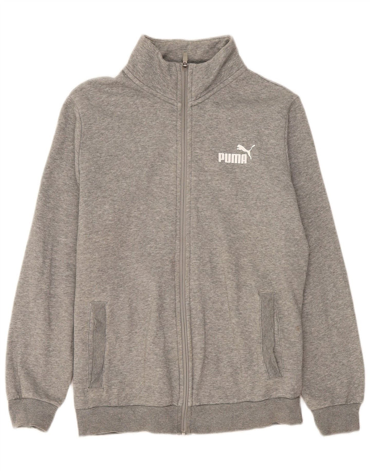 Puma Veste de Survêtement Homme Petit Gris Moucheté Coton
