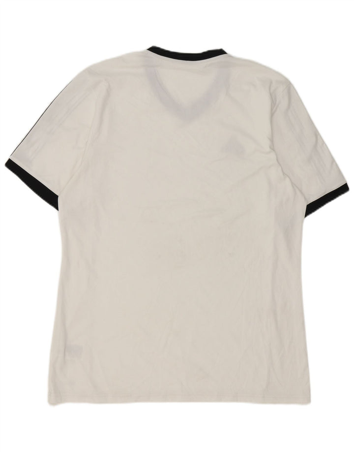 Adidas Hommes Climalite T-Shirt Haut Grand Blanc Polyester