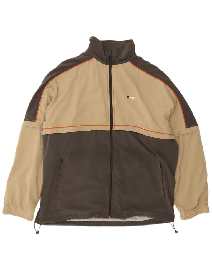 Lotto Veste de survêtement pour homme 2XL Beige Colourblock Polyester