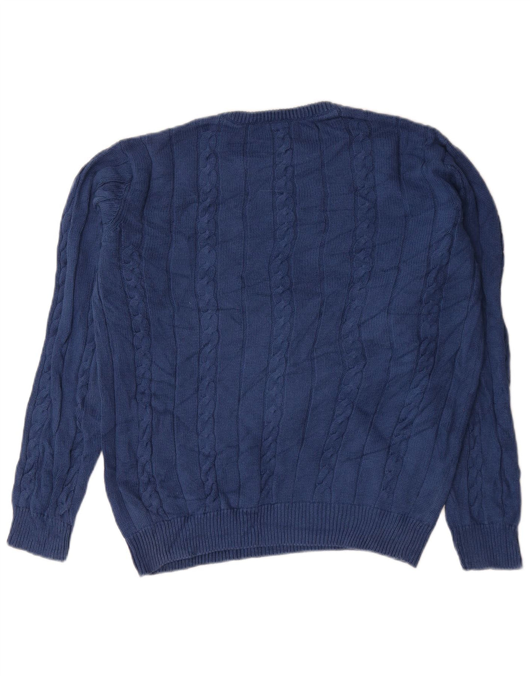 Marks & Spencer Pull à col rond Blue Harbour pour homme, petit bleu marine