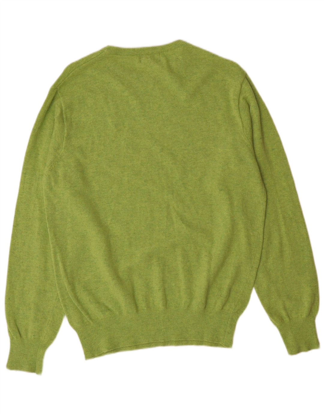 KAPPA Pull col rond homme en laine d'agneau vert petit
