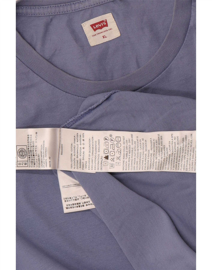 Levi's T-Shirt Top XL Homme Bleu Coton