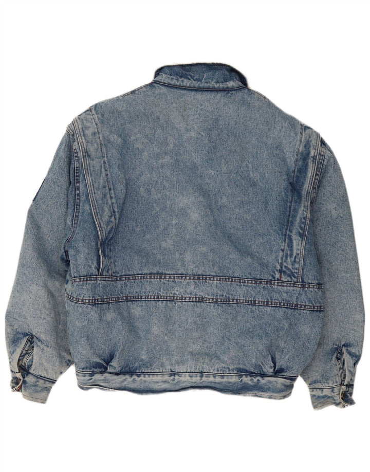 MASH Veste en Jean Sherpa Homme UK 42 XL Bleu Coton