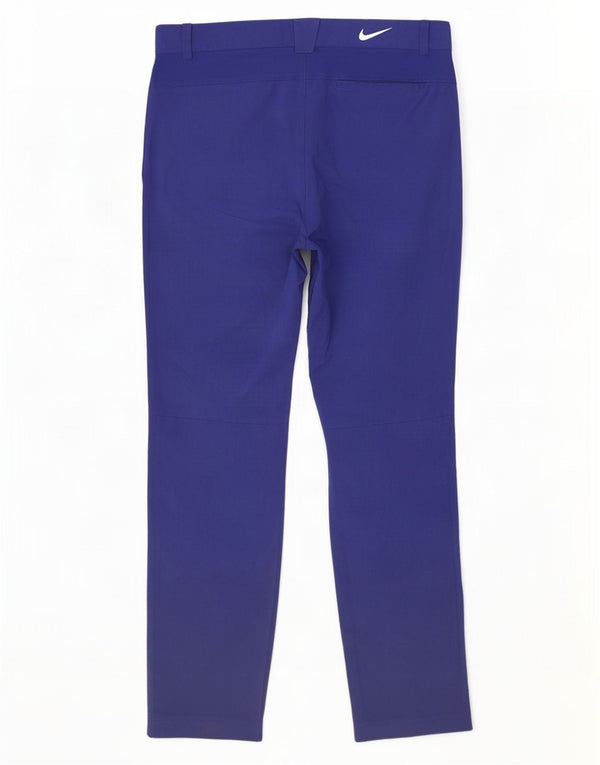 Nike Pantalon chino de golf droit pour homme W34 L32 Bleu Polyester