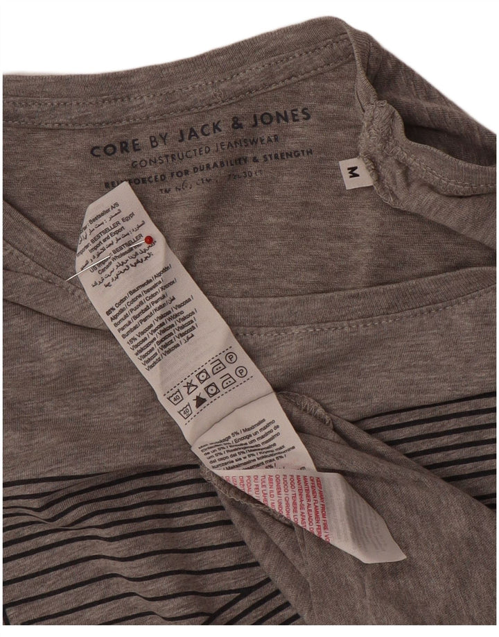 Jack & Jones T-Shirt Graphique Homme Gris Moyen Coton