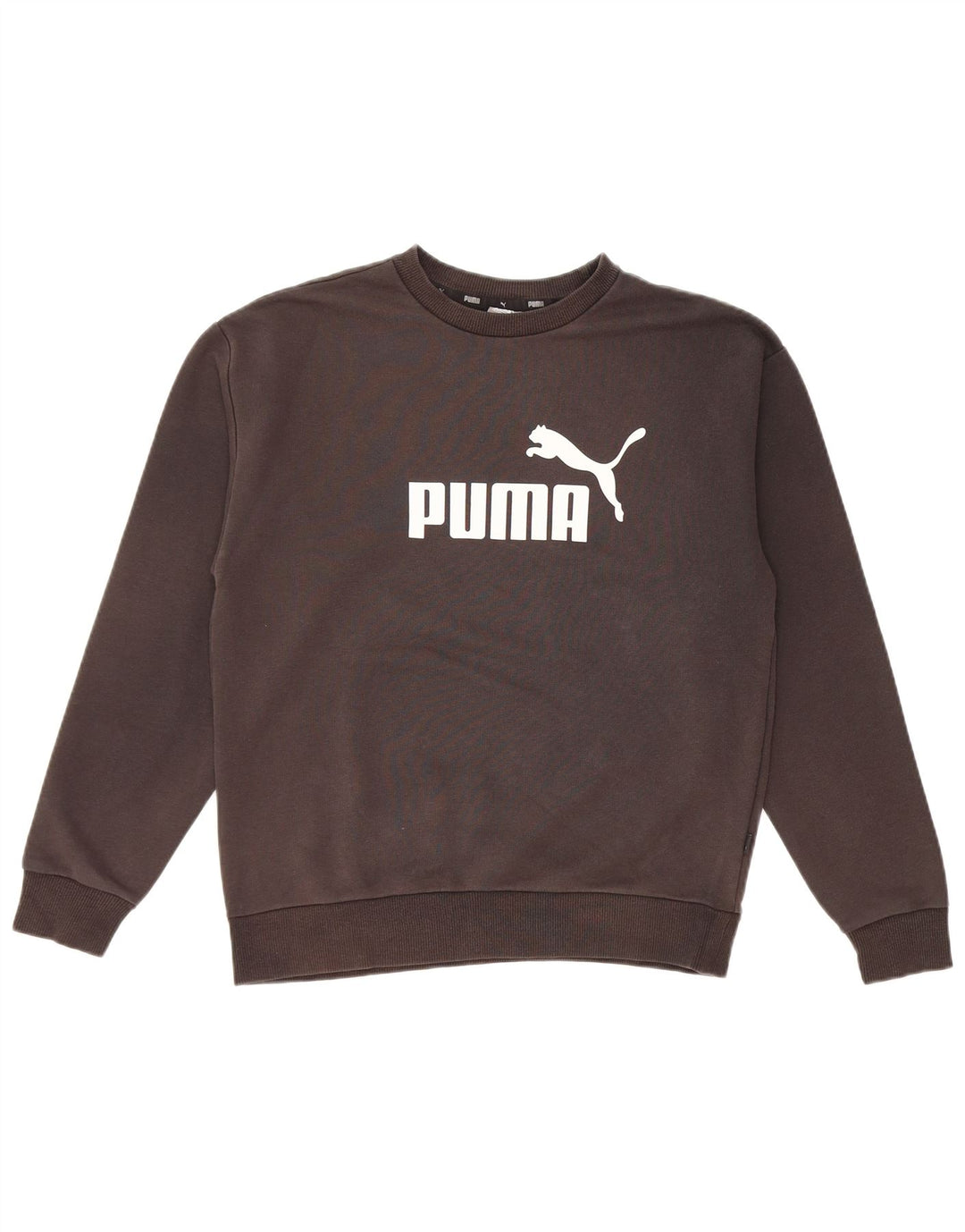 PUMA Sweat-shirt graphique surdimensionné pour femme UK 10 Petit Noir