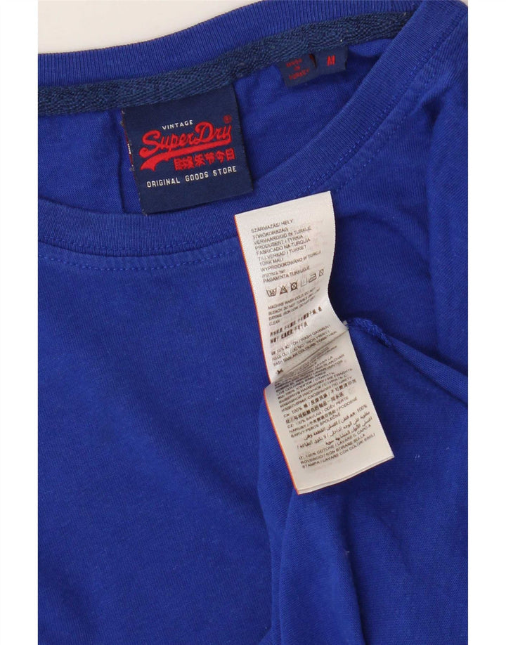 Superdry T-Shirt Homme Bleu Moyen Coton