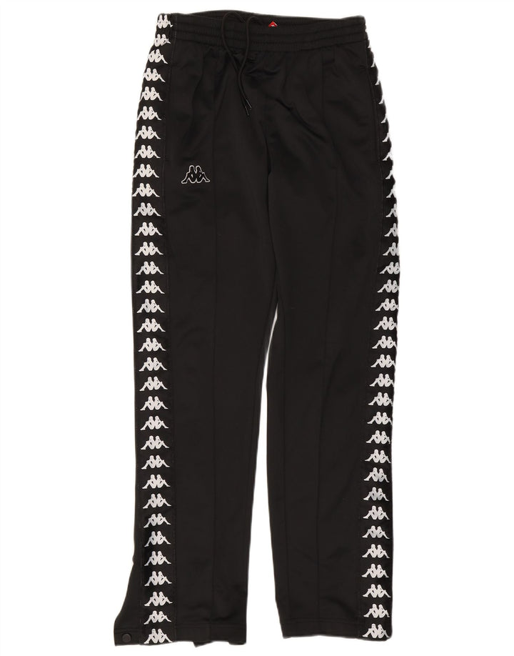 Kappa Pantalon de Survêtement Graphique Homme Petit Noir