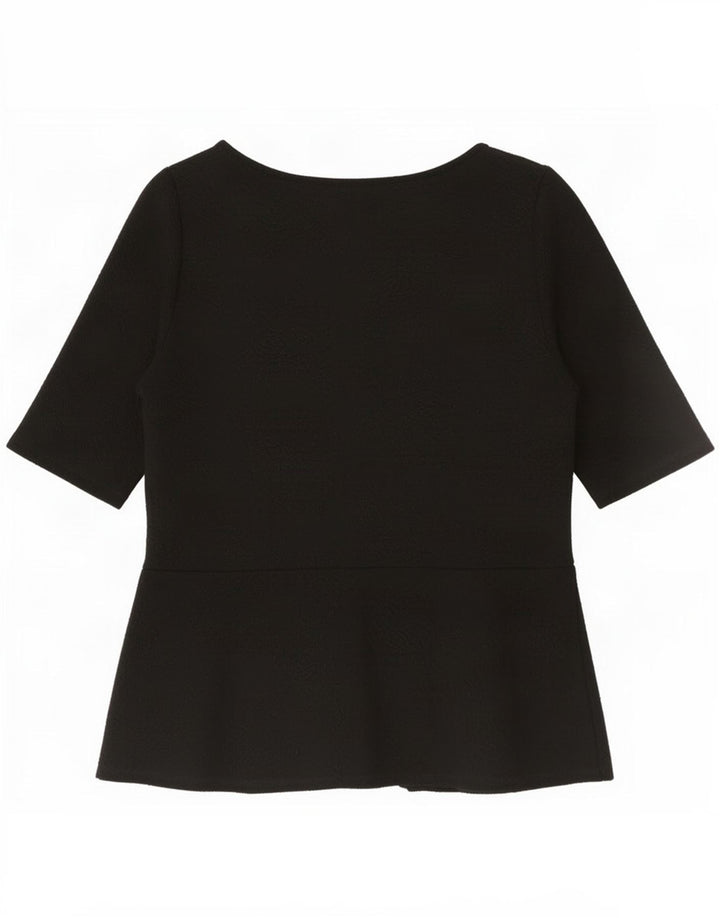Marks & Spencer Chemisier Top UK 10 Small Noir Polyester Femme