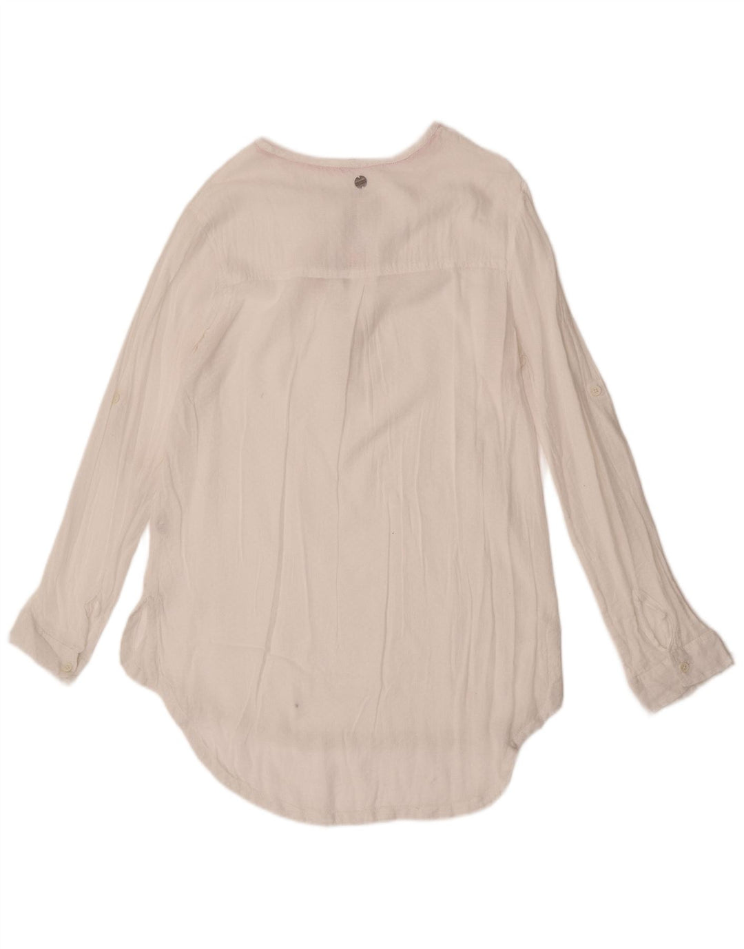Rip Curl Chemisier transparent à manches longues pour femme UK 14 Large Blanc