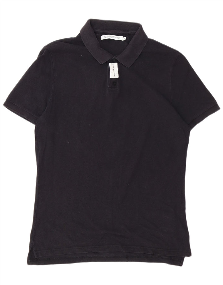 Calvin Klein Jeans Polo Homme Bleu Marine Moyen Coton