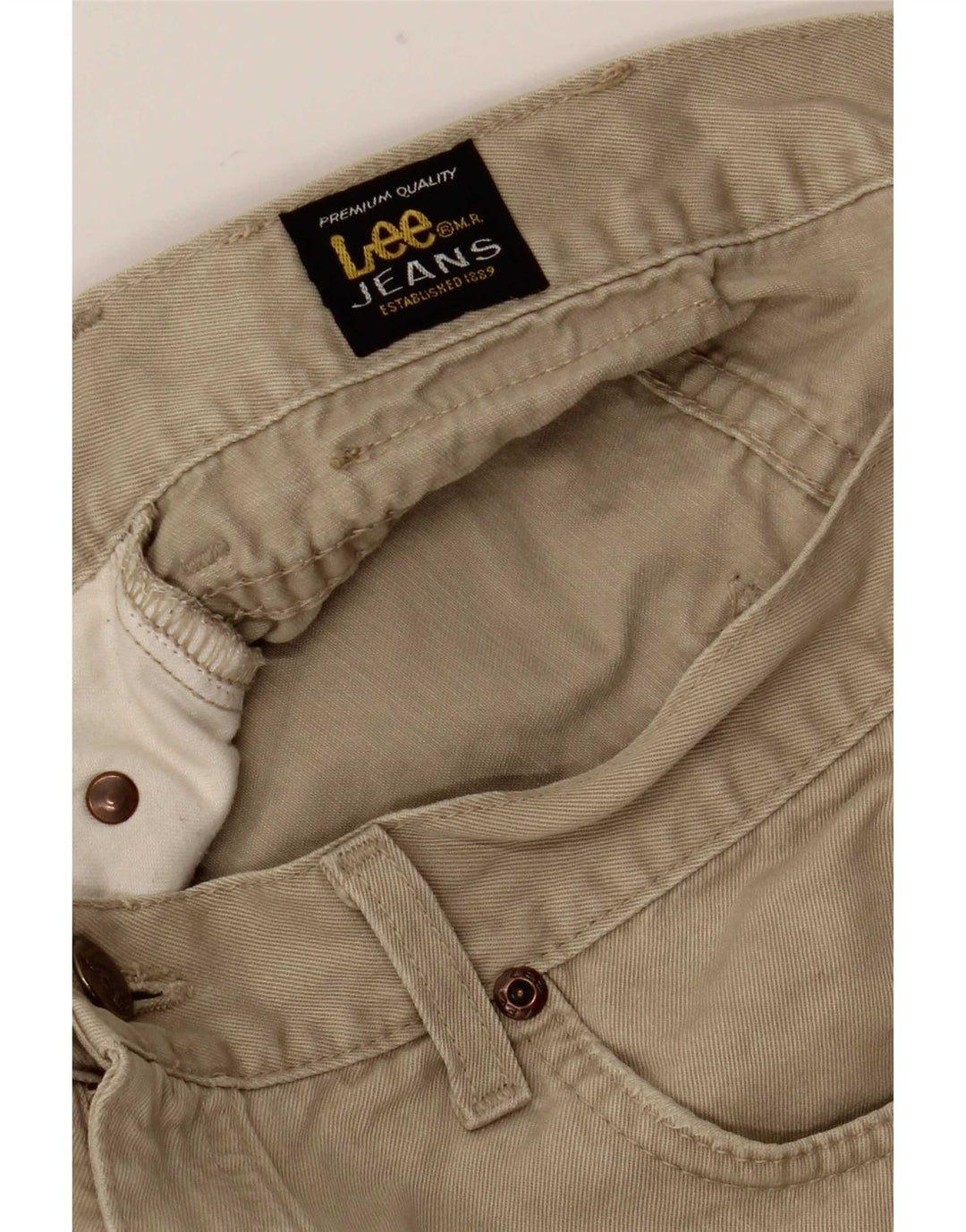 Lee Pantalon décontracté droit pour homme W30 L32 Kaki