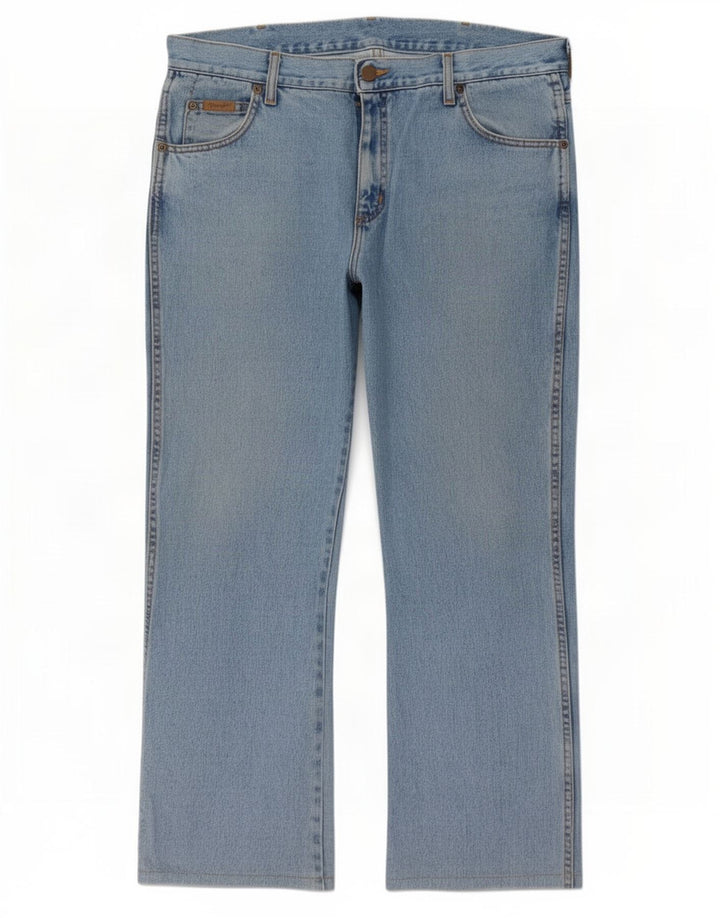 Wrangler Jean droit coupe droite W36 L29 en coton bleu pour homme