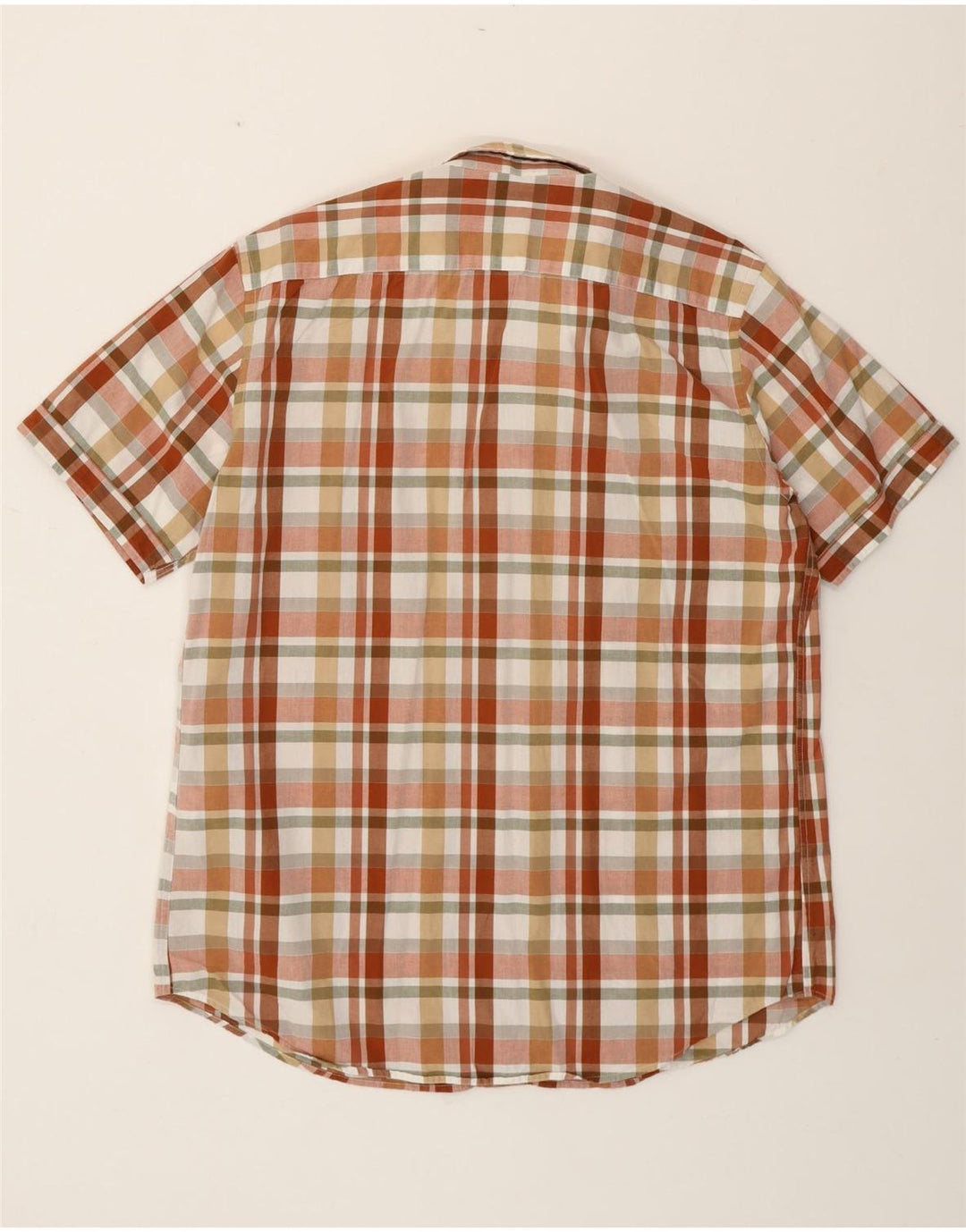 CARRERA Mens Regular Fit Short Sleeve Shirt Large Multicoloured Check Vintage Carrera and Second-Hand Carrera from Messina Hembry 