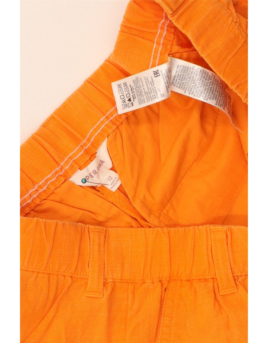 MARKS & SPENCER Short chino Per Una pour femme UK 12 Medium W32 Orange