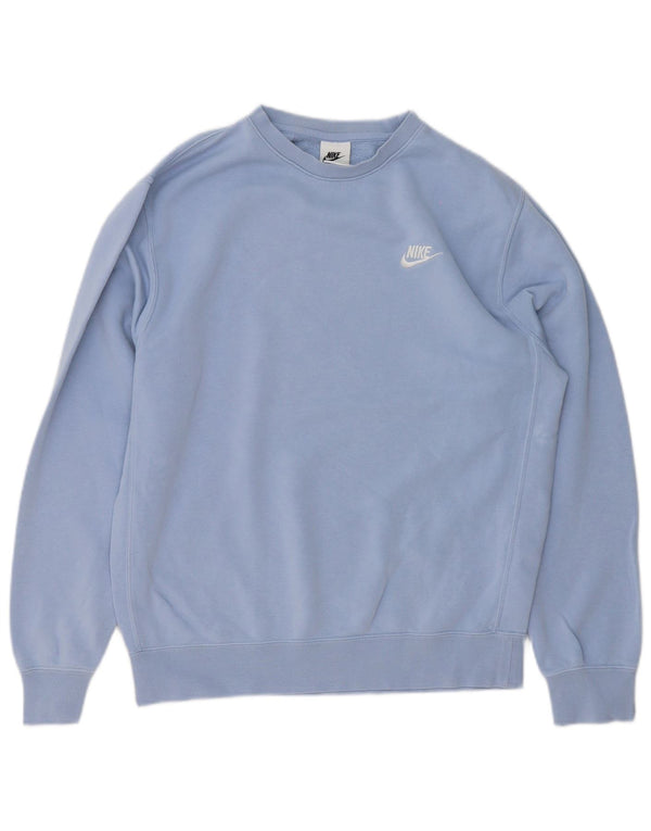 Nike Sweat-shirt pour homme en coton bleu Taille S