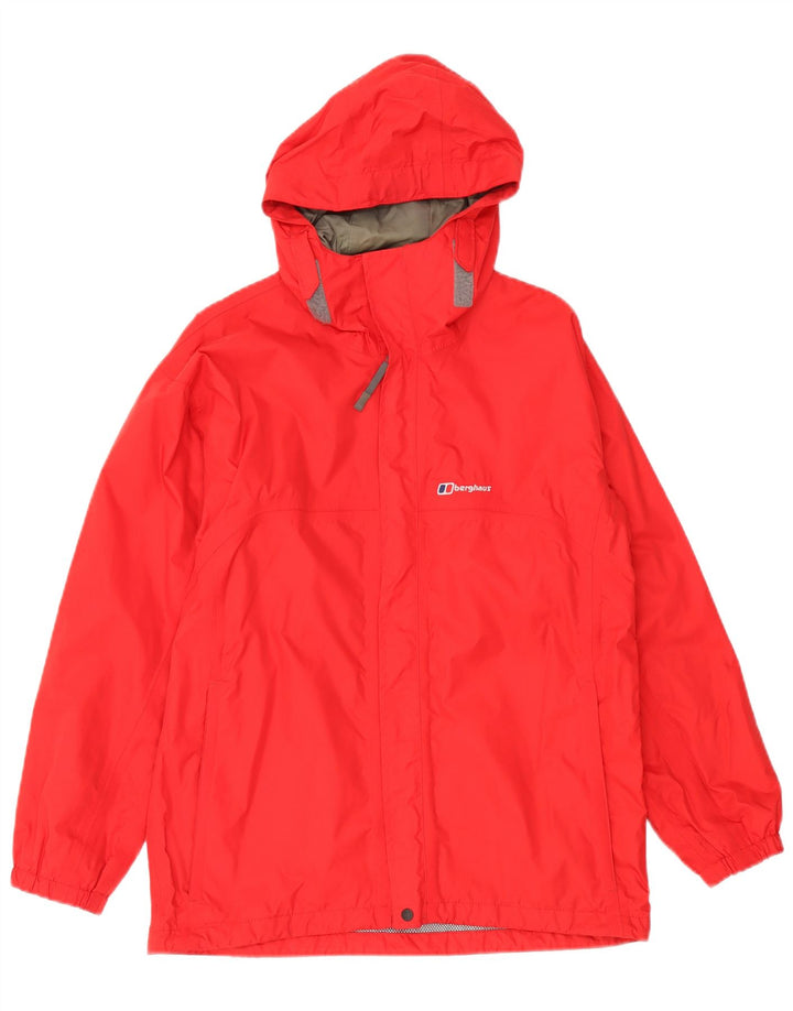 Berghaus Veste de Pluie à Capuche Garçon 12-13 Ans Nylon Rouge