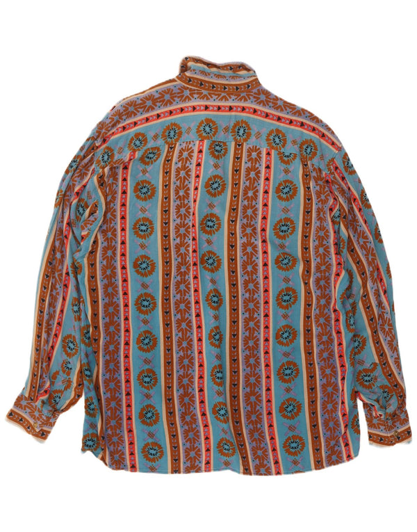 Izaro Chemise Homme Large Bleu Géométrique