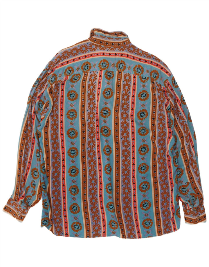 Izaro Chemise Homme Large Bleu Géométrique