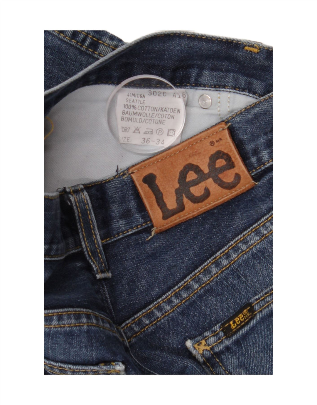 Lee Jean ample Seattle W32 L34 homme bleu coton